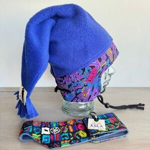 Colorful Patterned Fleece Hat